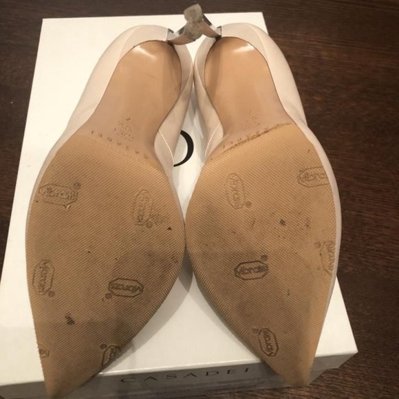 Casadei Cream Blade Heel Pumps - Picture 5 of 5